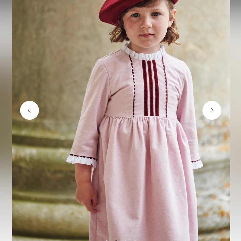 La Coqueta Pink Rosita Girl Dress size 7Y perfect for holidays!